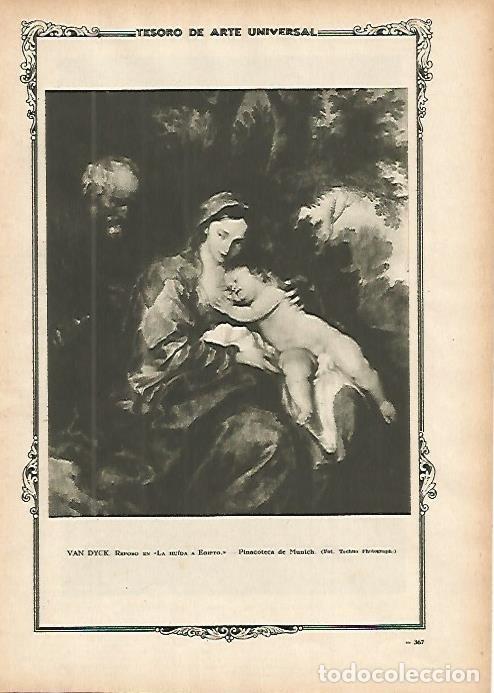Postkarten: LAMINA 1438. VAN DYCK. Reposo en la huida a Egipto - Varios