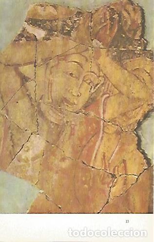 Postkarten: LAMINA 1552: Brahma Suddhavasa adorando a Buda. Pintura mural del camarin de reliquias de Mahiyangan