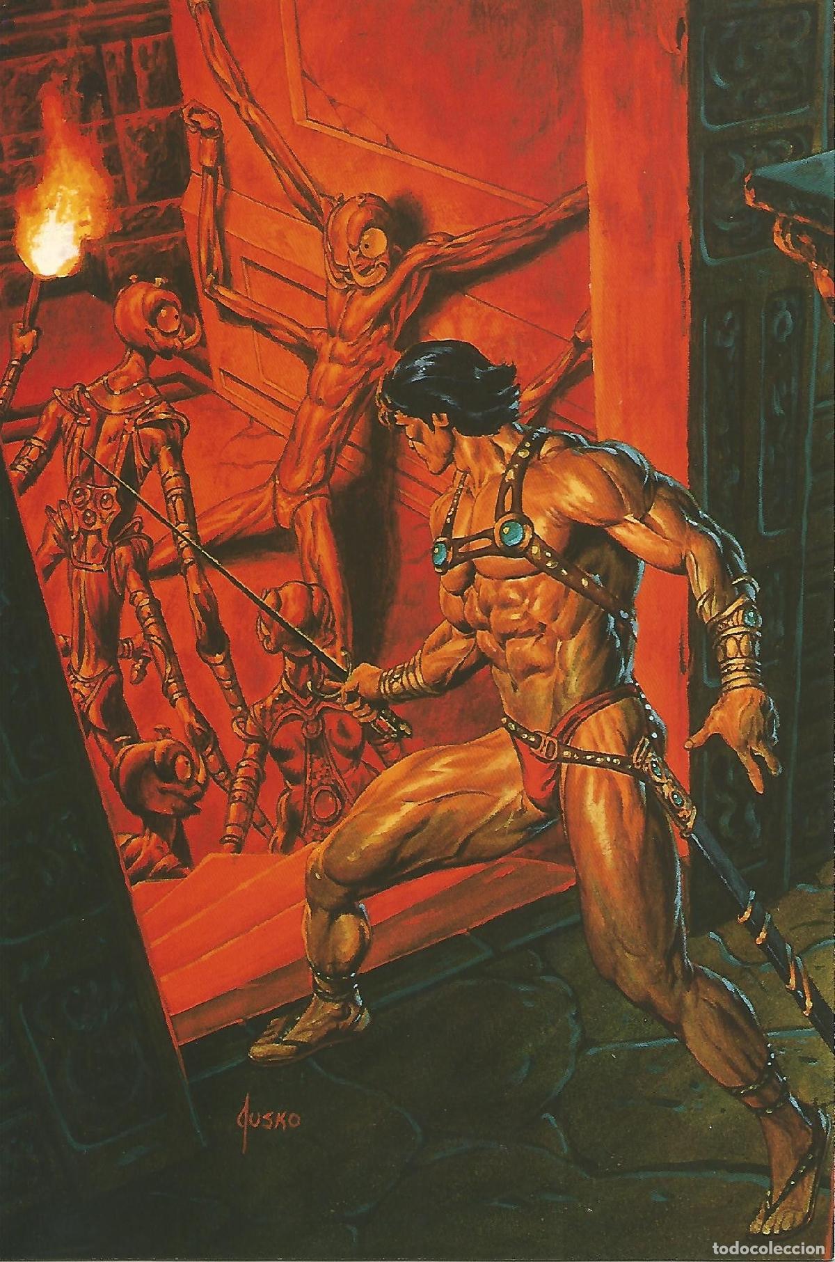 Cartoline: Colossal Card 06: Joe Jusko. Tras Tarkus Chained! - Joe Jusko