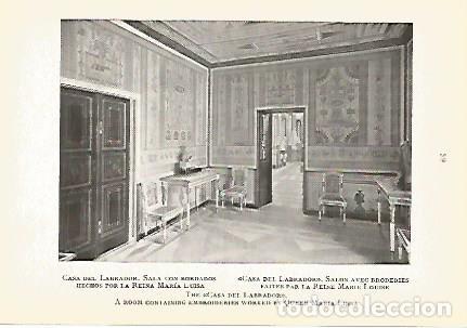 Postcards: LAMINA 1615: ARANJUEZ. Casa del Labrador. Sala con bordados - J.M. Florit