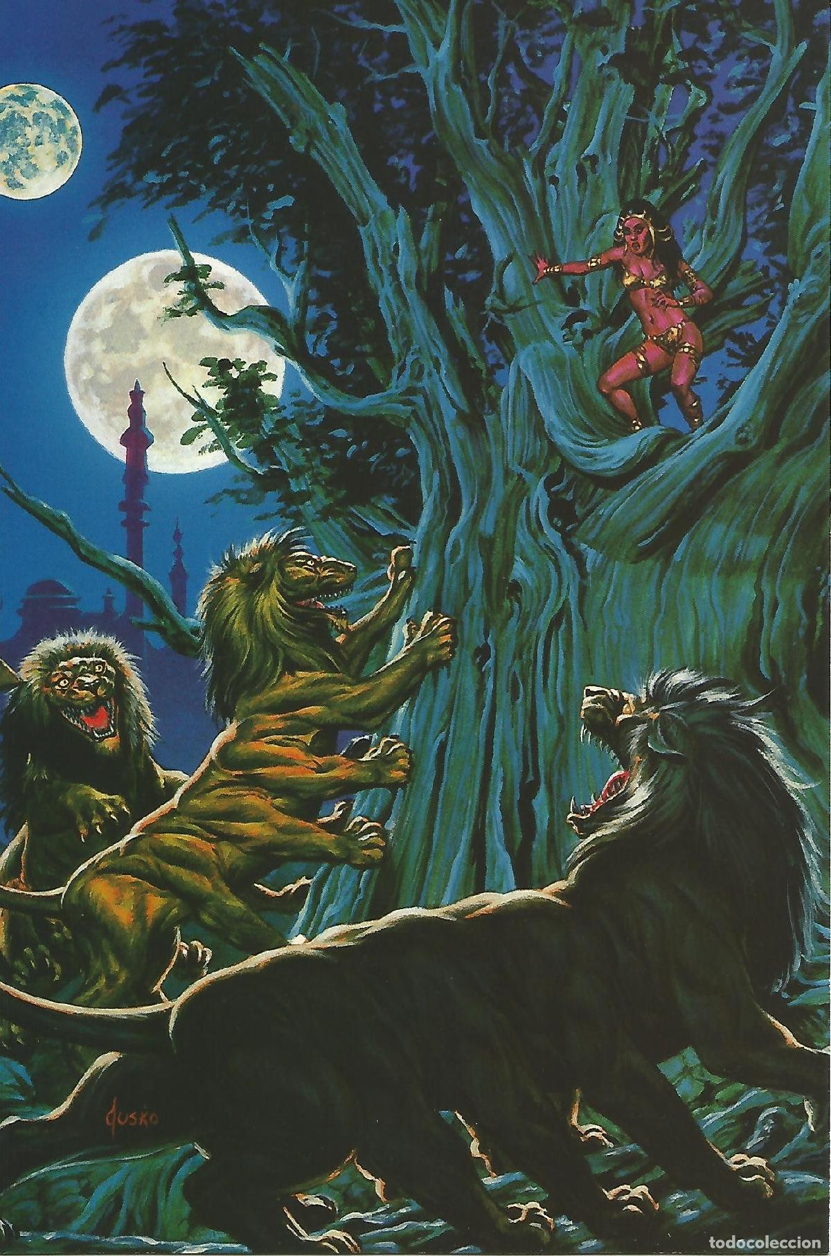 Cartoline: Colossal Card 21: Joe Jusko. Treed by Banths - Joe Jusko