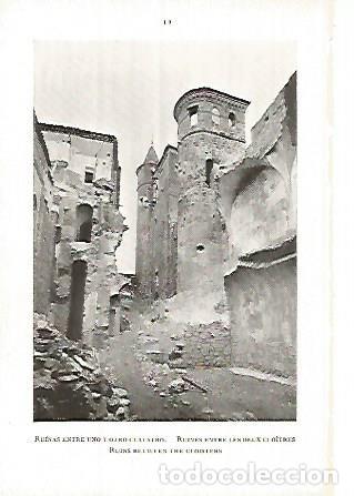 Postcards: LAMINA 1626: GUADALUPE. Ruinas entre los claustros - E. Tormo y Monz&oacute;