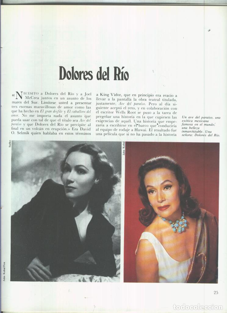Postais: Dolores del Rio: 21 paginas, 42 fotos color y blanco/negro - varios