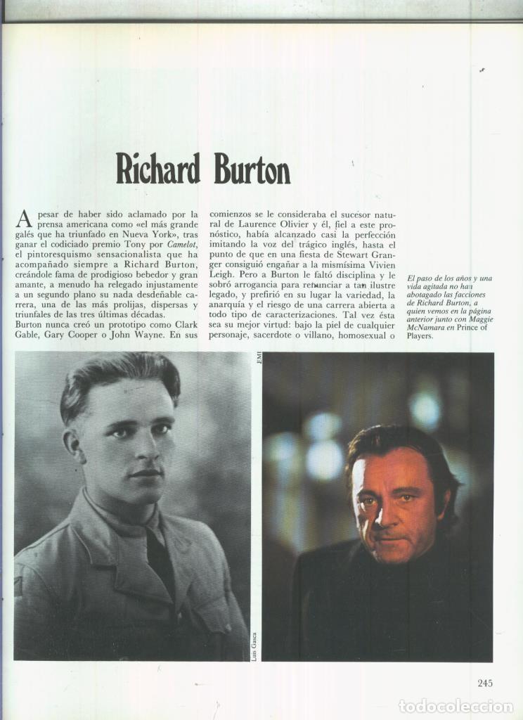Postcards: Richard Burton: 19 paginas, 41 fotos color y blanco/negro - varios