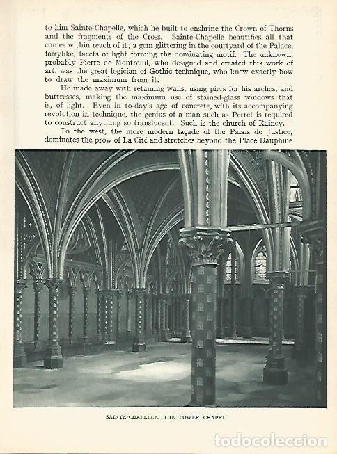 Postcards: LAMINA 1734: PARIS: Saint Chapelle. Interior - Andr&eacute; George