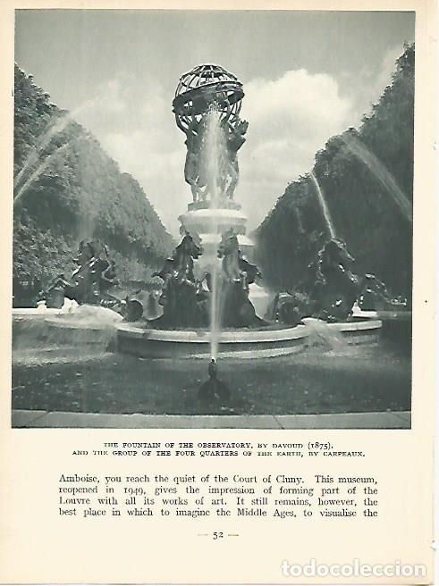 Postales: LAMINA 1739: PARIS: Fuente del Observatorio - Andr&eacute; George