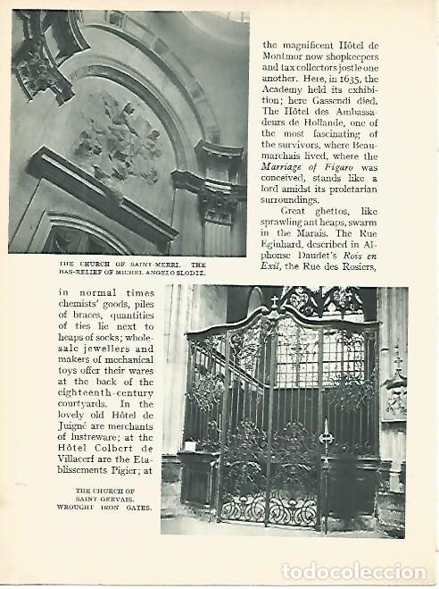 Postcards: LAMINA 1766: PARIS. Detalles de la Iglesia de Saint Merri - Andr&eacute; George