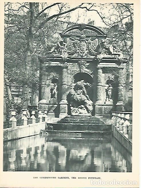 Postales: LAMINA 1772: PARIS. Jardines de Luxemburgo - Andr&eacute; George