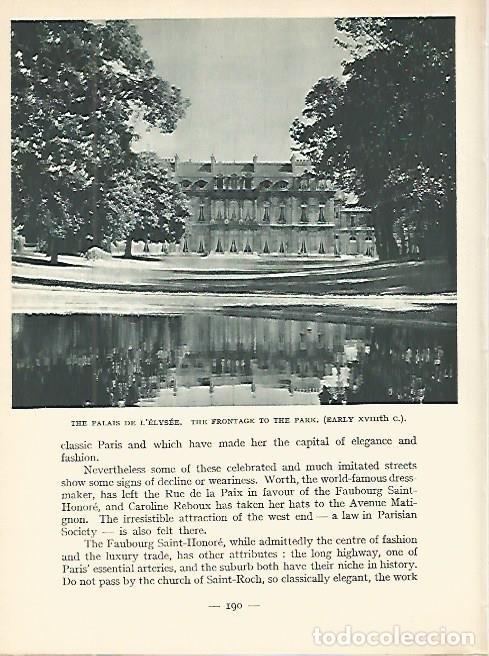 Postcards: LAMINA 1804: PARIS. Palacio del Eliseo - Andr&eacute; George