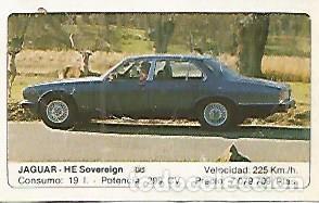 Postales: CROMO 257 ALBUM COCHES MOTOR 16: JAGUAR - HE SOVEREIGN - Varios