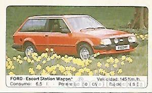Postales: CROMO 263 ALBUM COCHES MOTOR 16: FORD - ESCORT - Varios