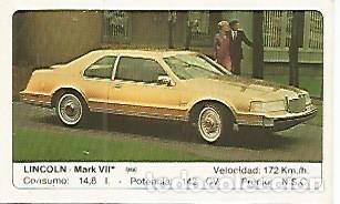 Postales: CROMO 269 ALBUM COCHES MOTOR 16: LINCOLN - MARK VII - Varios