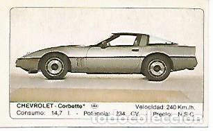 Postales: CROMO 284 ALBUM COCHES MOTOR 16: CHEVROLET - CORBETTE - Varios
