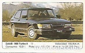 Postales: CROMO 289 ALBUM COCHES MOTOR 16: SAAB - 900 - Varios