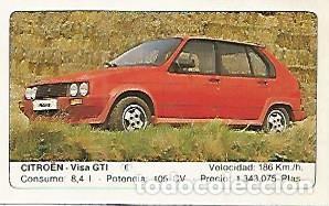 Postales: CROMO 297 ALBUM COCHES MOTOR 16: CITROEN - VISA GTI - Varios