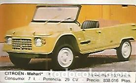 Postales: CROMO 306 ALBUM COCHES MOTOR 16: CITROEN MEHARI - Varios