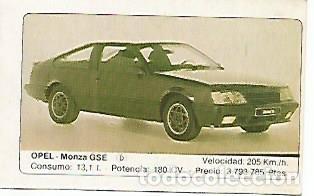 Postales: CROMO 335 ALBUM COCHES MOTOR 16: OPEL MONZA GSE - Varios