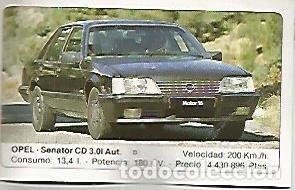 Postales: CROMO 332 ALBUM COCHES MOTOR 16: OPEL SENATOR CD 3.0i - Varios