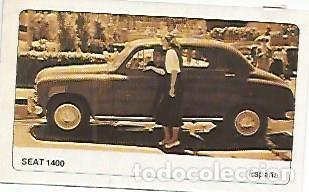 Postales: CROMO 347 ALBUM COCHES MOTOR 16: SEAT 1400 - Varios