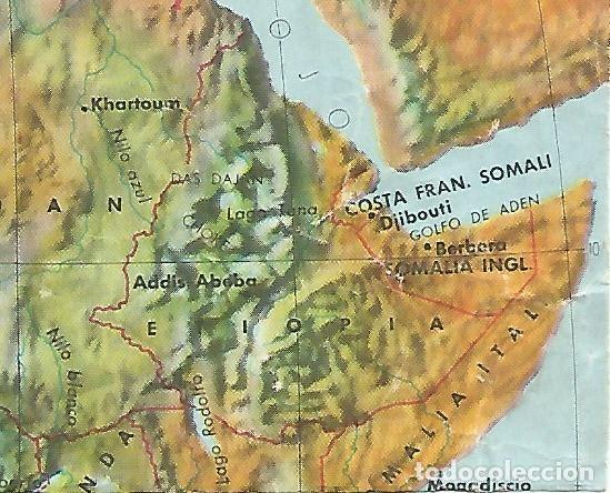 Postkarten: CROMO CHOCOLATES BATANGA - Album no 2 A traves de Africa. Serie Mapa de Africa. Conocefalo y gacela