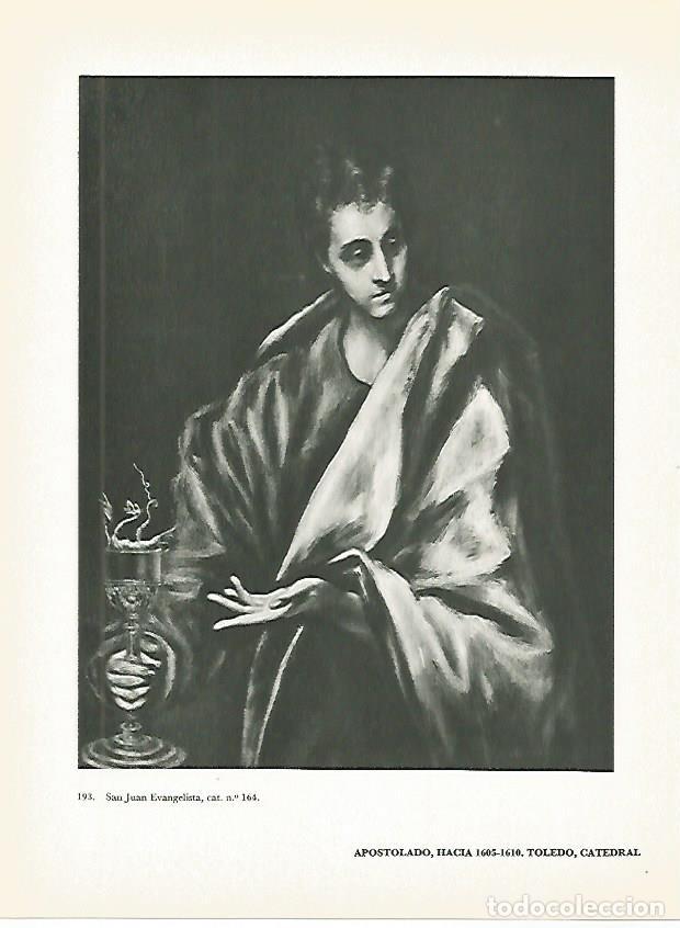 Postales: LAMINA 2041: EL GRECO. San Juan Evangelista - Harold E. Wethey