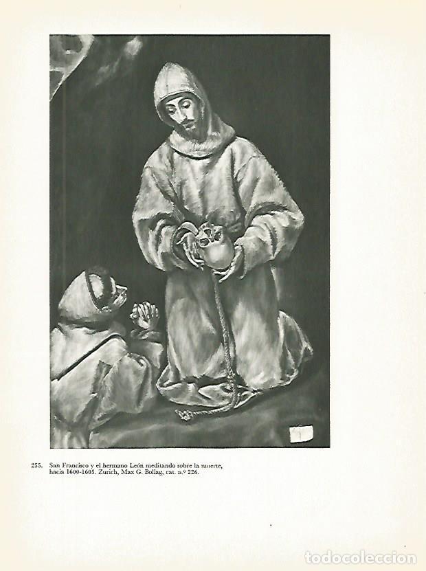 Postkarten: LAMINA 2072: EL GRECO. San Francisco y el hermano Leon meditando sobre la muerte - Harold E. Wethey