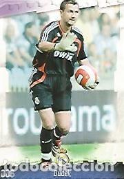 Cartoline: CROMO ALBUM LAS FICHAS DE LA LIGA: Real Madrid: Dudek - Varios
