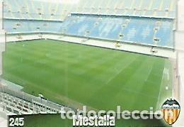 Postales: CROMO ALBUM LAS FICHAS DE LA LIGA: Valencia: Campo de Mestalla - Varios