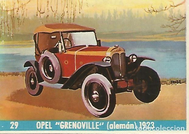 Cartoline: CROMO CHOCOLATES LAS COMAS - Auto al dia no 29 - Opel Grenoville 1923 - Varios