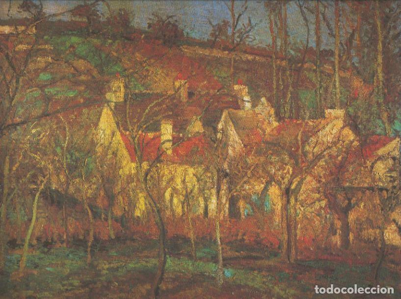 Postales: Lamina numero 38: Camille Pissarro: Les toits rouges (los techos rojos) - Varios