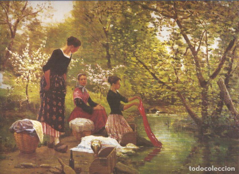 Postkarten: Lamina numero 50: Mariano y Joaquin Vayreda: Las lavanderas - Varios