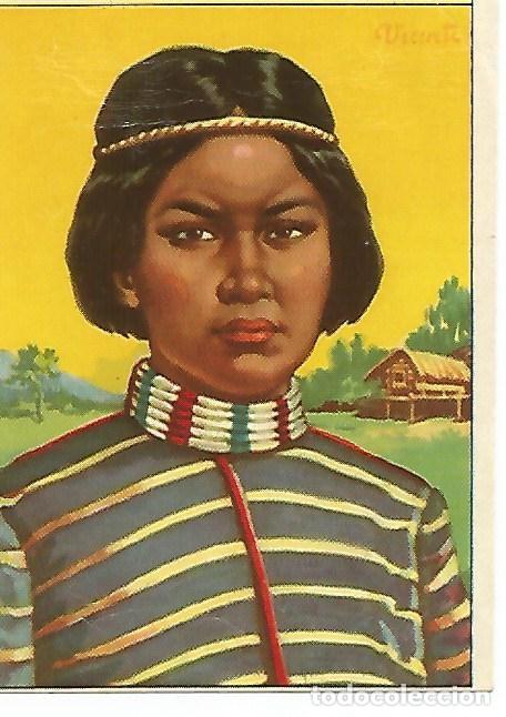 Cartoline: CROMO RAZAS HUMANAS - no 140. Ni&ntilde;o aborigen - Varios