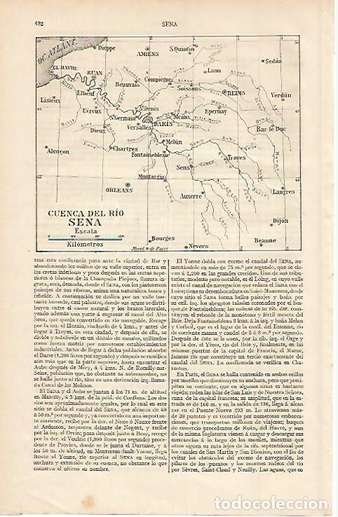 Postcards: LAMINA ESPASA 623: Cuenca del rio Sena - Varios autores