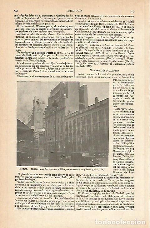 Postkarten: LAMINA ESPASA 802: Ministerio de Instruccion Publica Madrid - Varios autores