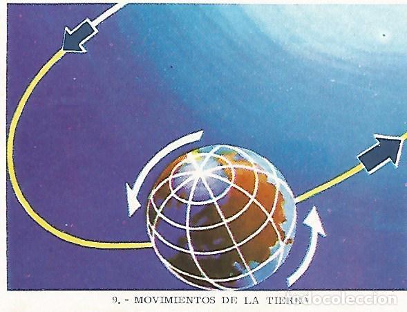 Postales: CROMO no 9. Movimientos de la tierra - Varios