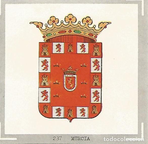 Postales: CROMO no 237. Escudo de Murcia - Varios