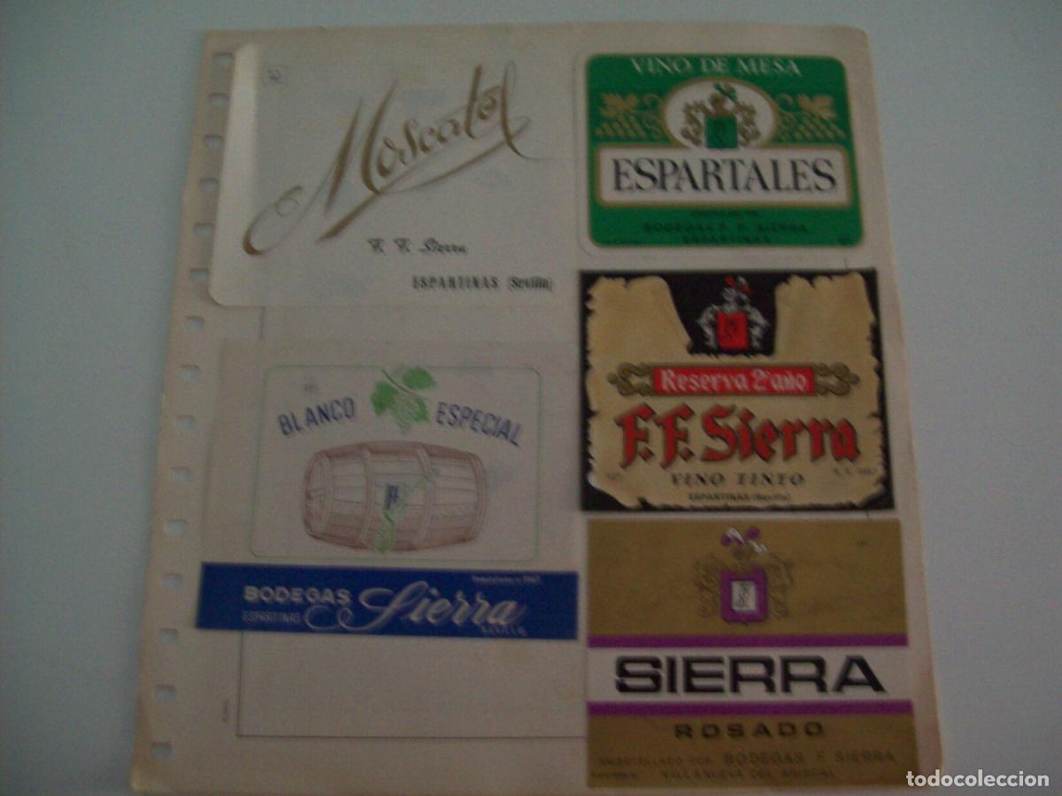 Postales: ETIQUETA LICOR 2224: Espartales Moscatel F.F. Sierra Vino F.F. Sierra - Varios