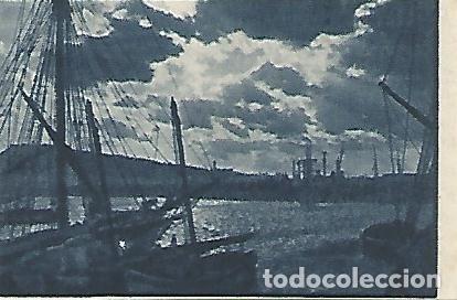 Postales: CROMO GALLINA BLANCA - 2o Album. Serie 28 Amanecer en el puerto. No 7 - Varios