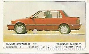 Postales: CROMO 357 ALBUM COCHES MOTOR 16: ROVER 216 VITESSE - Varios