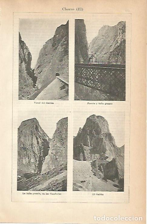 Postkarten: LAMINA ESPASA 1996: Vistas de El Chorro Segovia - Varios Autores
