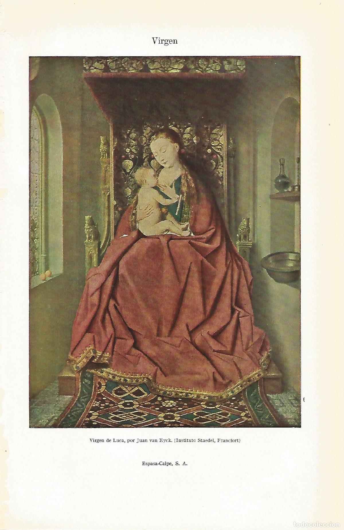 Postkarten: Lamina 157: van Eyck. Virgen de Luca - Varios