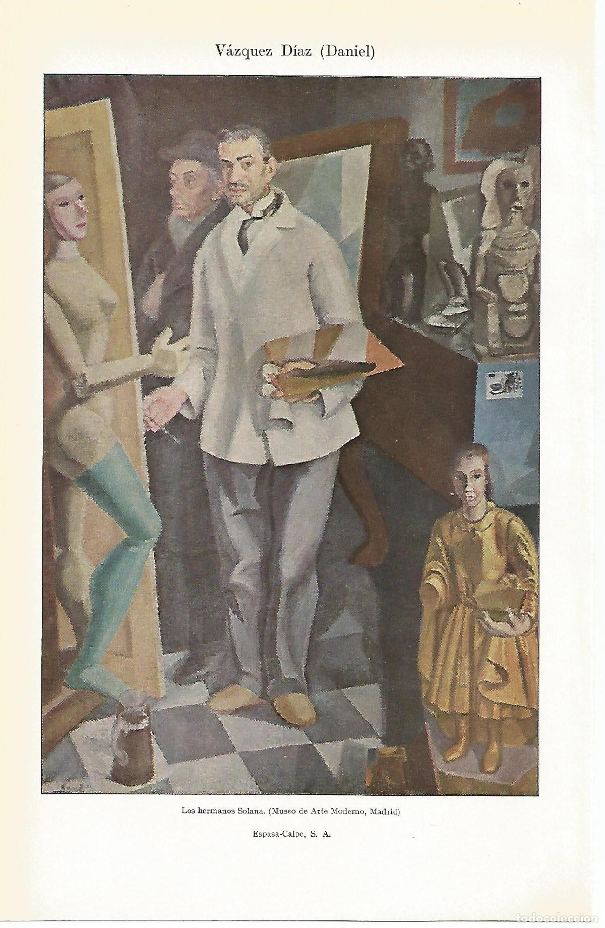 Postais: Lamina 155: Vazquez Diaz. Los hermanos Solana - Varios