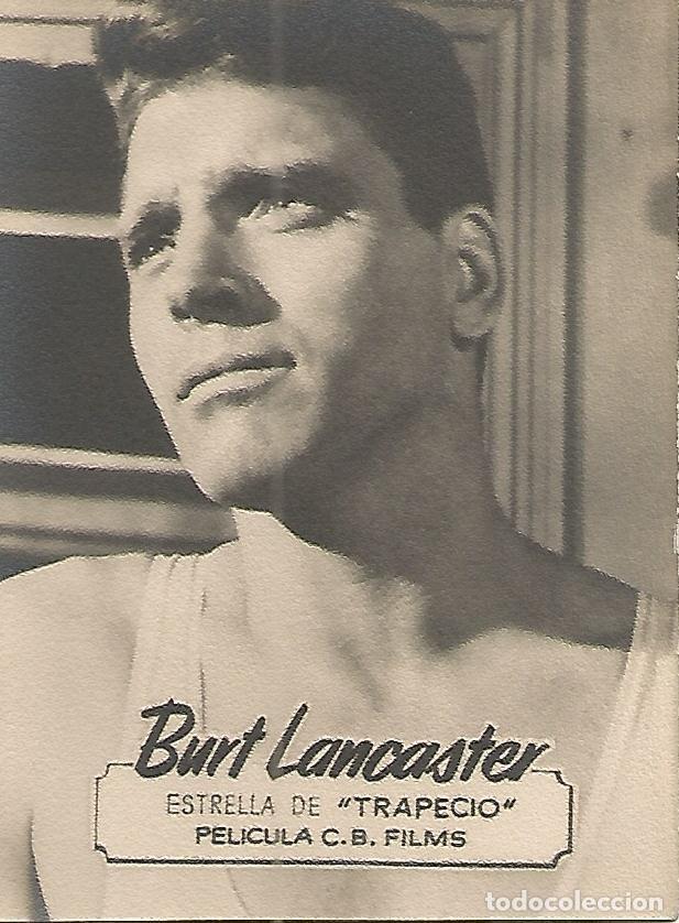 Postales: FOTOCROMO 030: Burt Lancaster en Trapecio - Varios - Foto 1