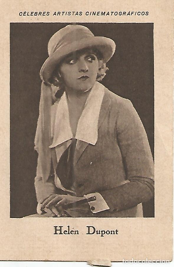 Postales: CROMO CHOCOLATES JUNCOSA 032: Helen Dupont. Serie D no 3. Coleccion Celebres Artistas Cinematografic