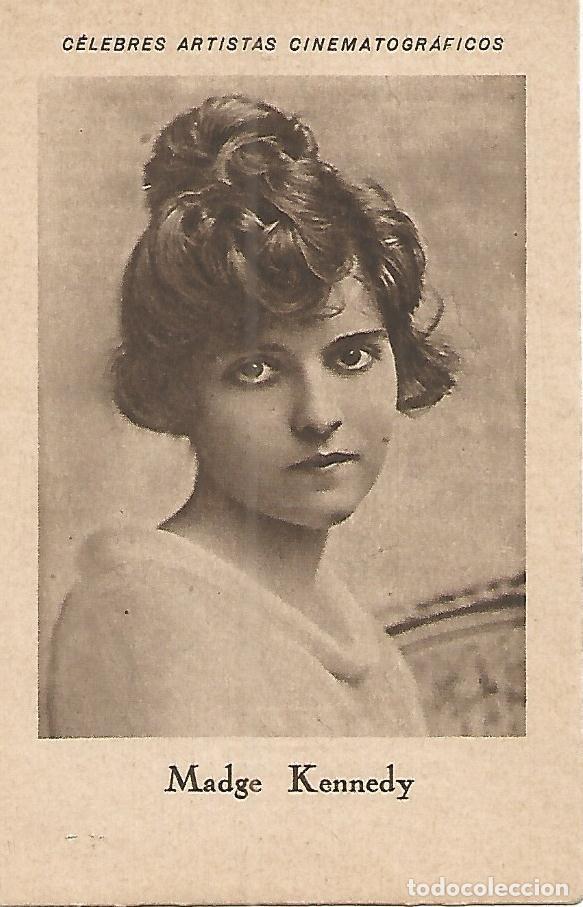 Postales: CROMO CHOCOLATES JUNCOSA 049: Madge Kennedy. Serie D no 19. Coleccion Celebres Artistas Cinematogra