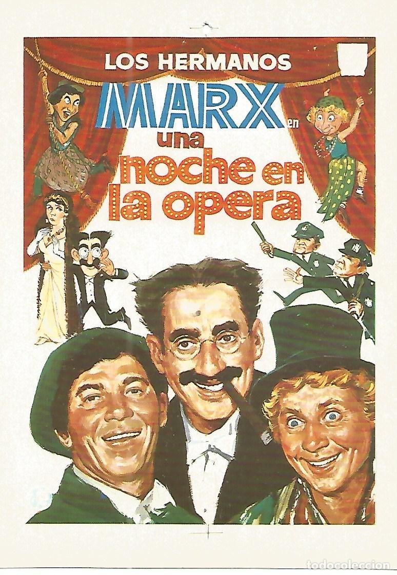Postales: FLYER PUBLICITARIO 102: Film Una noche en la opera - Varios