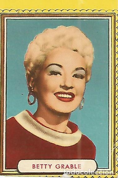 Postales: CROMO ALBUM FAMOSAS ESTRELLAS DE LA PANTALLA 052: BETTY GRABLE - Varios