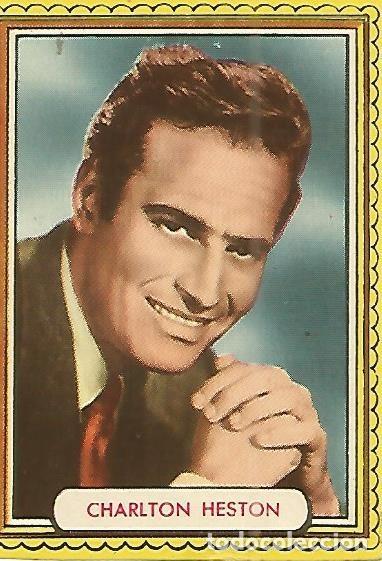 Postales: CROMO ALBUM FAMOSAS ESTRELLAS DE LA PANTALLA 065: CHARLTON HESTON - Varios