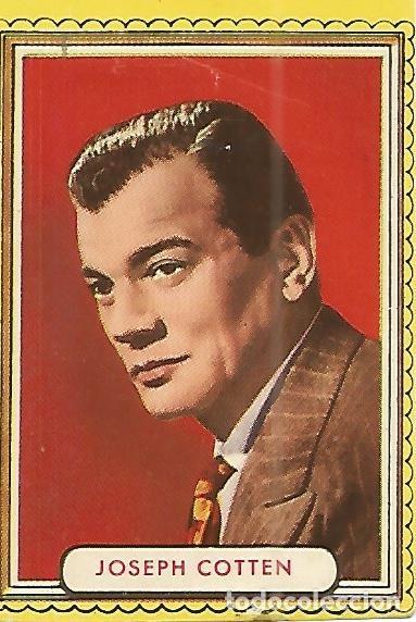 Cartes Postales: CROMO ALBUM FAMOSAS ESTRELLAS DE LA PANTALLA 067: JOSEPH COTTEN - Varios