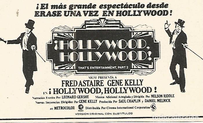 Postales: RECORTABLE 071: CARTEL HOLLYWOOD HOLLYWOOD - Varios